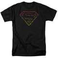 DC Comics - Superman - Flame Outlined Logo - Adult Unisex T-Shirt - Black