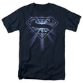 DC Comics - Superman - Glowing Shield - Adult Unisex Short Sleeve T-Shirt - Blue