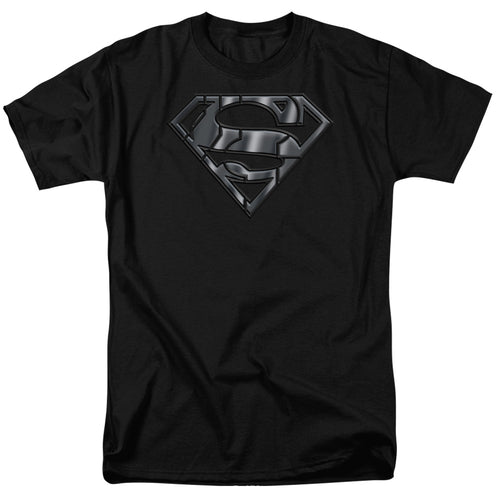 DC Comics - Superman - Mech Shield - Adult Unisex Short Sleeve T-Shirt - Black