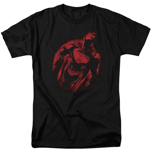 DC Comics - Superman - Sprayed Supes - Adult Unisex Short Sleeve T-Shirt - Black