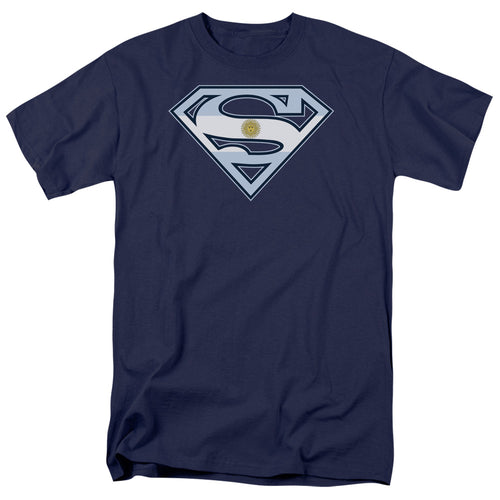 DC Comics - Superman - Argentinian Shield - Adult Unisex T-Shirt - Blue
