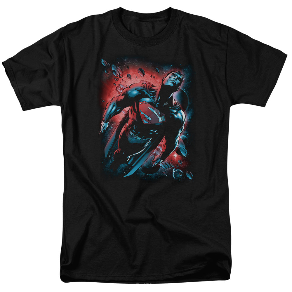 DC Comics - Superman - Red Sun - Adult Unisex Short Sleeve T-Shirt - Black