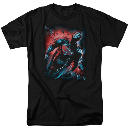 DC Comics - Superman - Red Sun - Adult Unisex Short Sleeve T-Shirt - Black