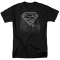 DC Comics - Superman - Skyline - Adult Unisex Short Sleeve T-Shirt - Black