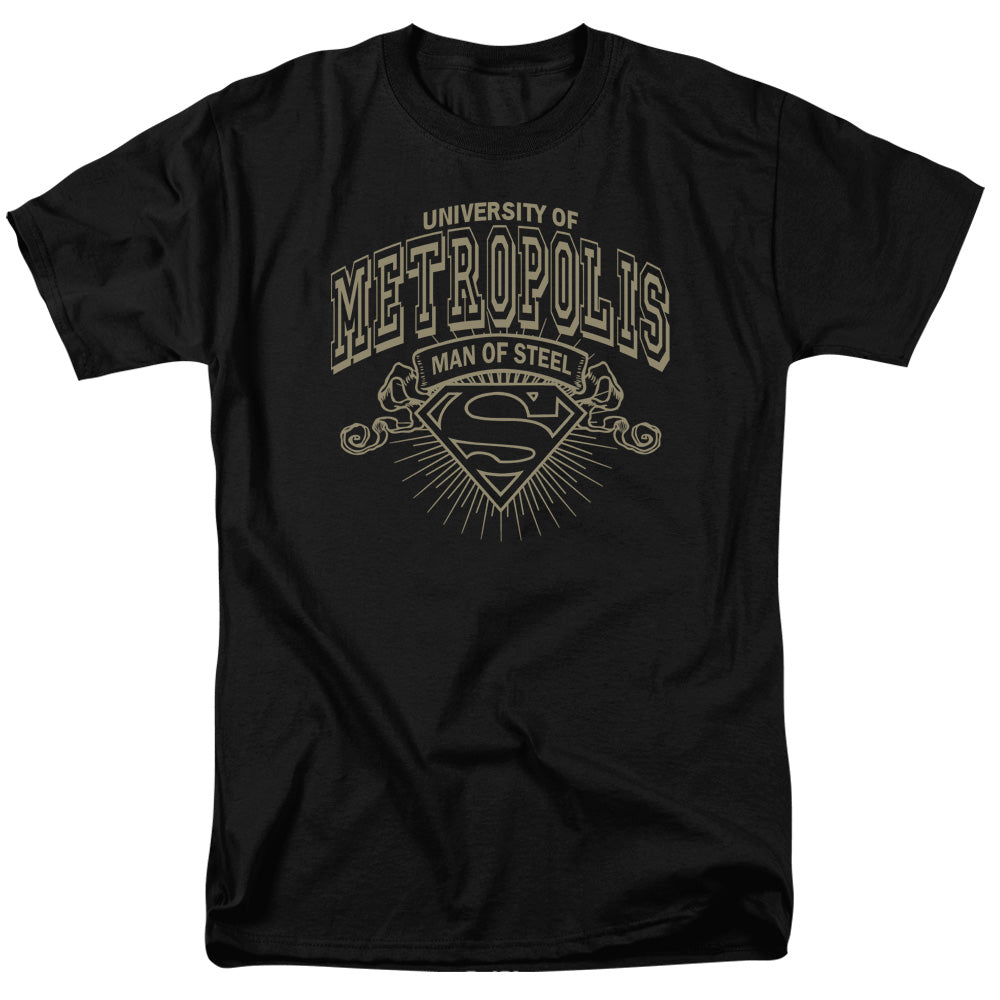 DC Comics - Superman - University Of Metropolis - Adult Unisex T-Shirt - Black