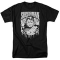 DC Comics - Superman - Super Metal - Adult Unisex Short Sleeve T-Shirt - Black