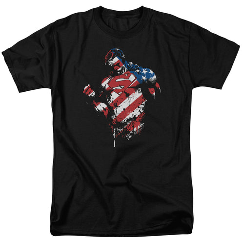 DC Comics - Superman - The American Way - Adult Unisex T-Shirt - Black