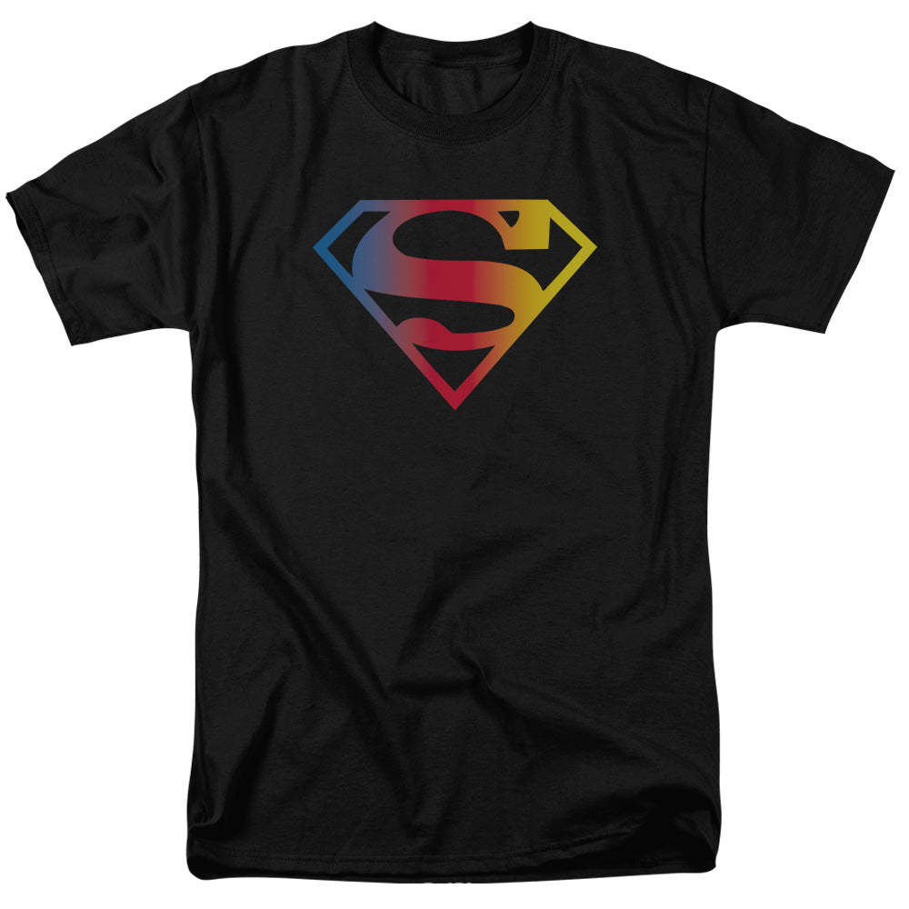 DC Comics - Superman - Gradient Superman Logo - Adult Unisex T-Shirt - Black