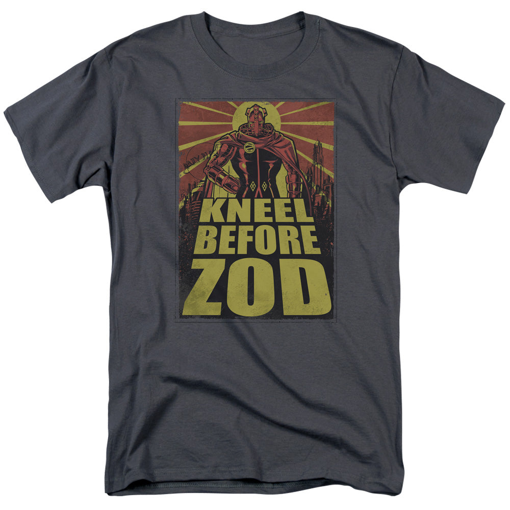 DC Comics - Superman - Zod Poster - Adult Unisex Short Sleeve T-Shirt - Gray