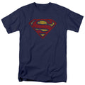 DC Comics - Superman - Crackle S - Adult Unisex Short Sleeve T-Shirt - Blue