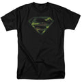 DC Comics - Superman - Distressed Camo Shield - Adult Unisex T-Shirt - Black