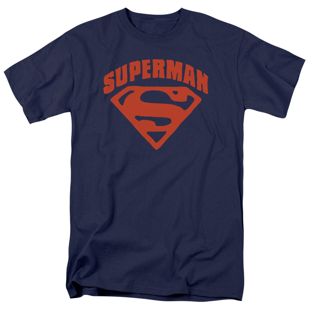 DC Comics - Superman - Super Shield - Adult Unisex Short Sleeve T-Shirt - Blue