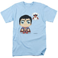 DC Comics - Superman - Cute Superman - Adult Unisex Short Sleeve T-Shirt - Blue