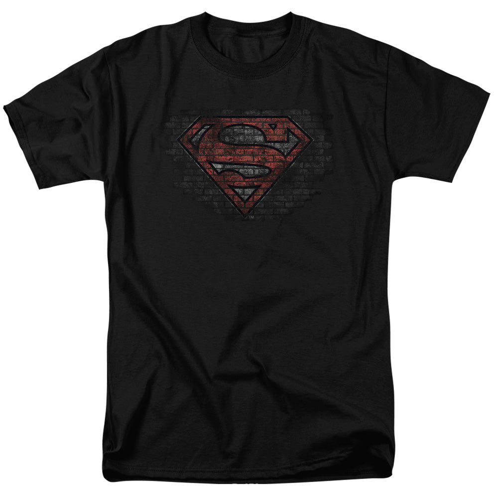 DC Comics - Superman - Brick S - Adult Unisex Short Sleeve T-Shirt - Black