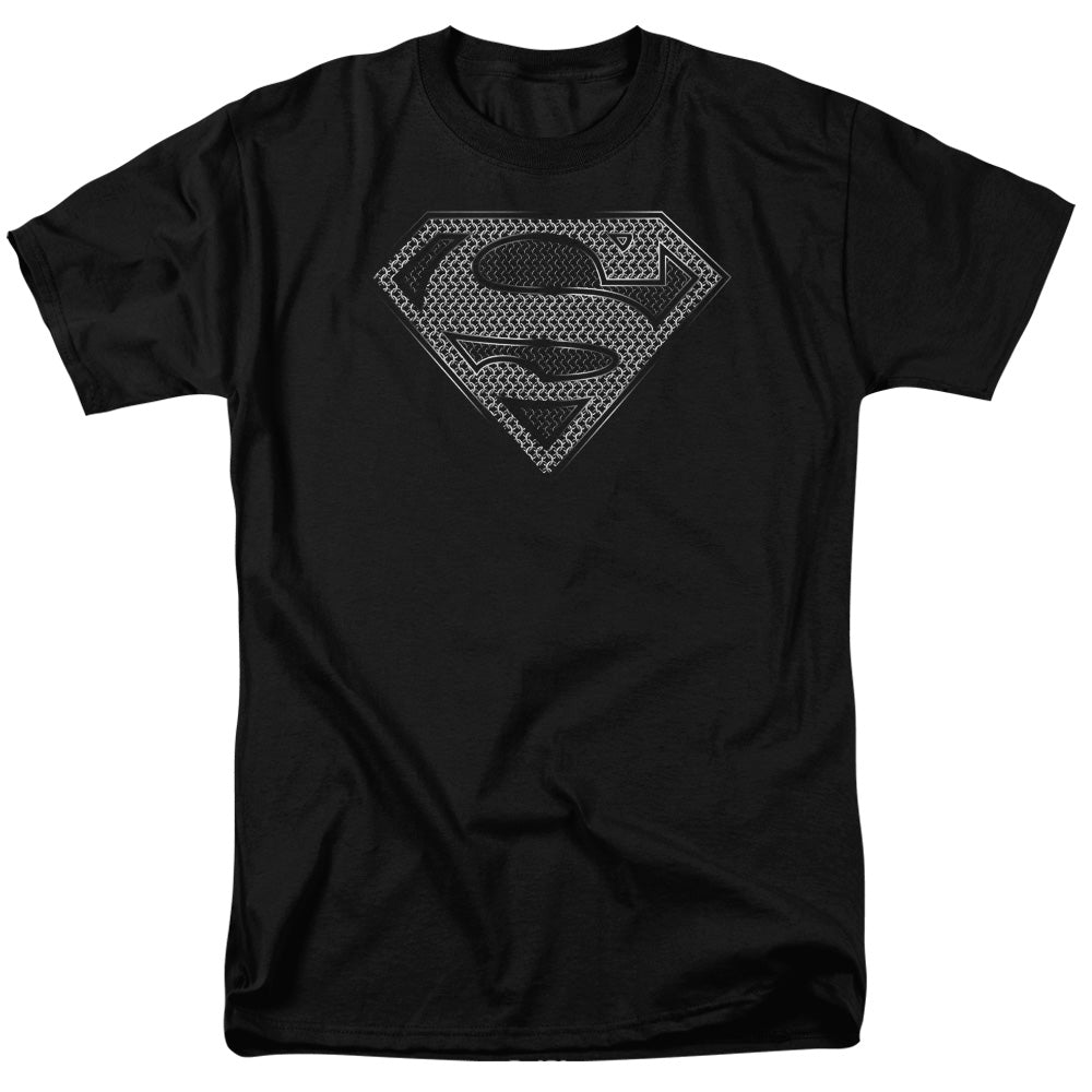 DC Comics - Superman - Chainmail - Adult Unisex Short Sleeve T-Shirt - Black
