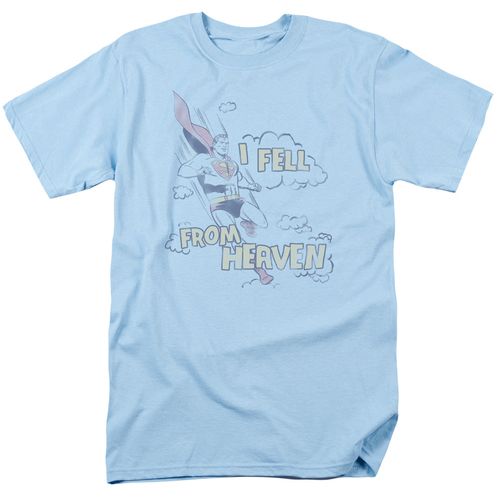 DC Comics - Superman - I Fell - Adult Unisex Short Sleeve T-Shirt - Blue