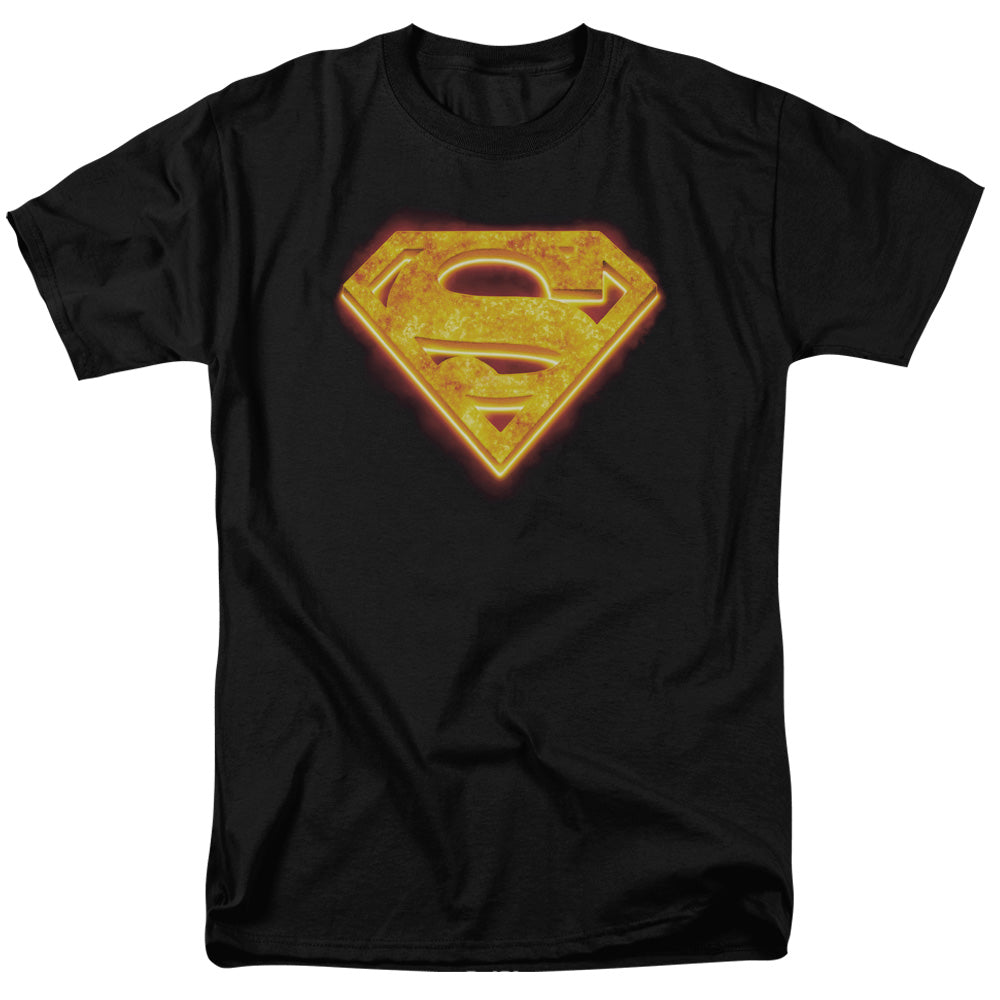 DC Comics - Superman - Hot Steel Shield - Adult Unisex T-Shirt - Black