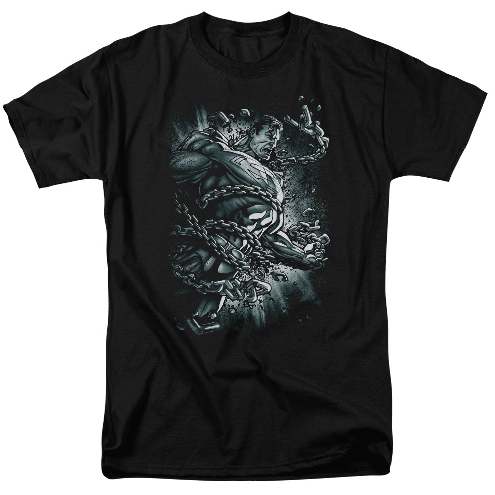 DC Comics - Superman - Break Free - Adult Unisex Short Sleeve T-Shirt - Black