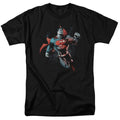 DC Comics - Superman - Up In The Sky - Adult Unisex Short Sleeve T-Shirt - Black