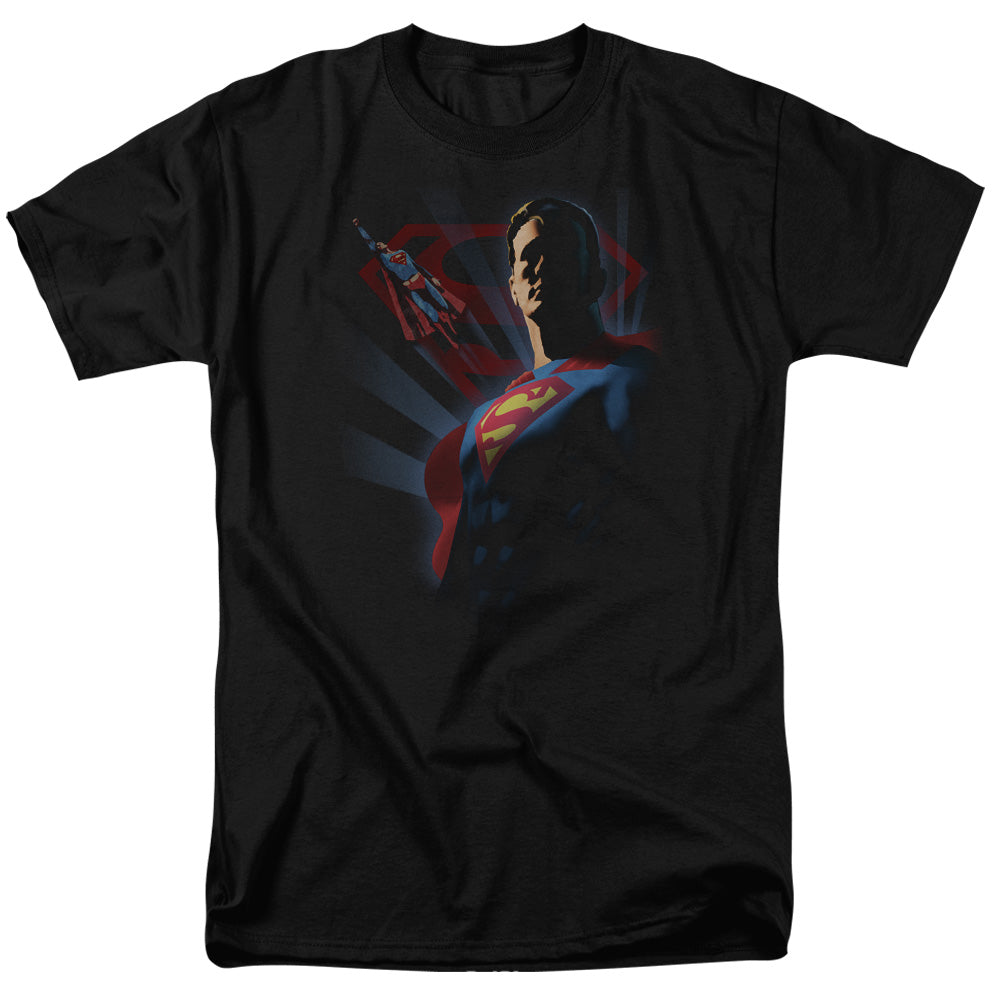 DC Comics - Superman - Super Deco - Adult Unisex Short Sleeve T-Shirt - Black