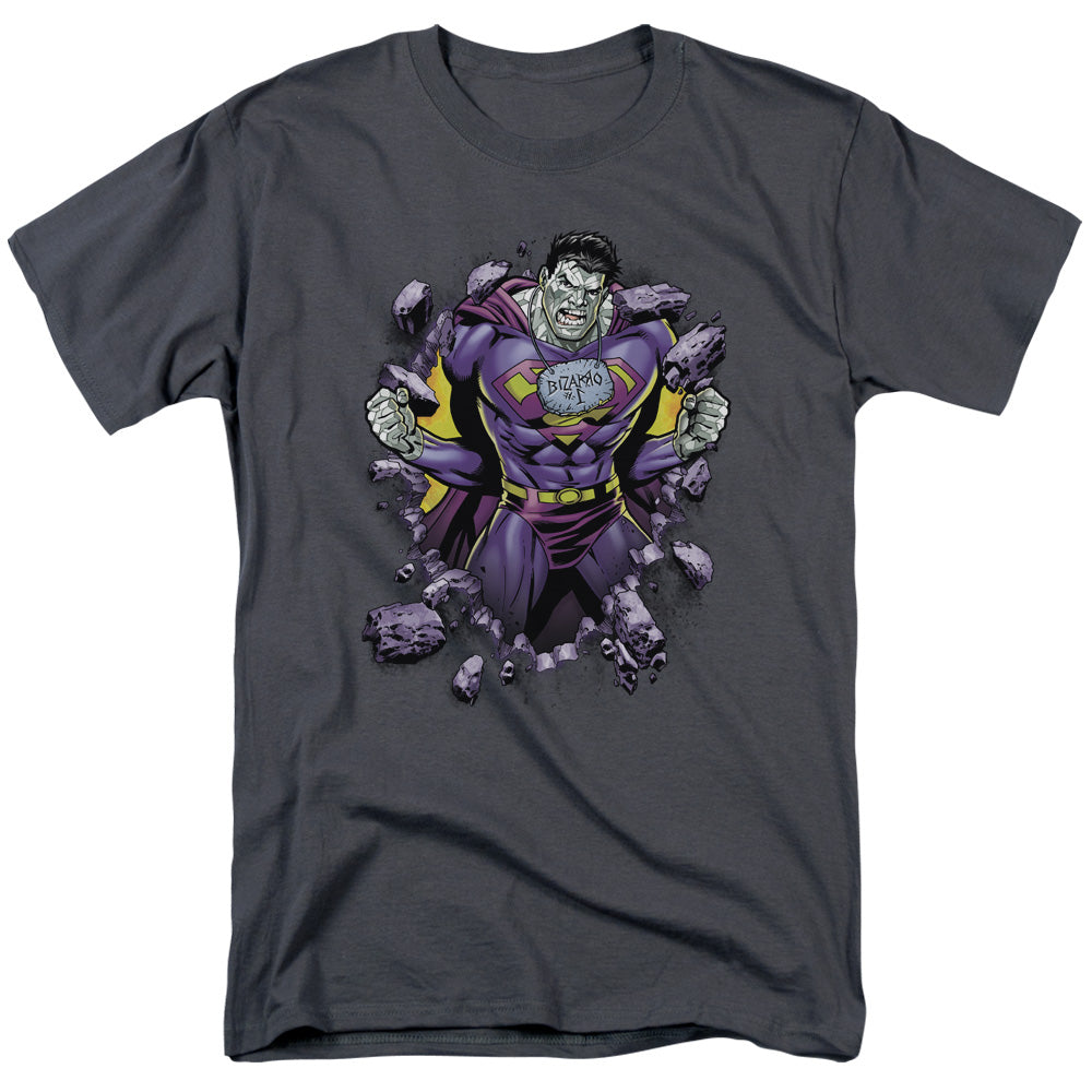 DC Comics - Superman - Bizzaro Breakthrough - Adult Unisex T-Shirt - Gray