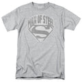 DC Comics - Superman - Man Of Steel Shield - Adult Unisex T-Shirt - Gray