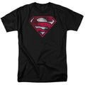 DC Comics - Superman - War Torn Shield - Adult Unisex T-Shirt - Black