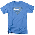 DC Comics - Superman - Tribal Chrome Shield - Adult Unisex T-Shirt - Blue