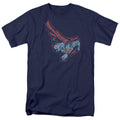 DC Comics - Superman - Scribble & Soar - Adult Unisex T-Shirt - Blue