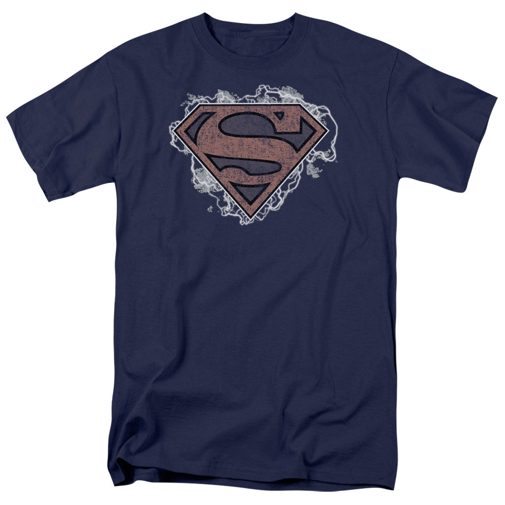 DC Comics - Superman - Storm Cloud Supes - Adult Unisex T-Shirt - Blue