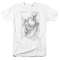 DC Comics - Superman - Exploding Space Sketch - Adult Unisex T-Shirt - White
