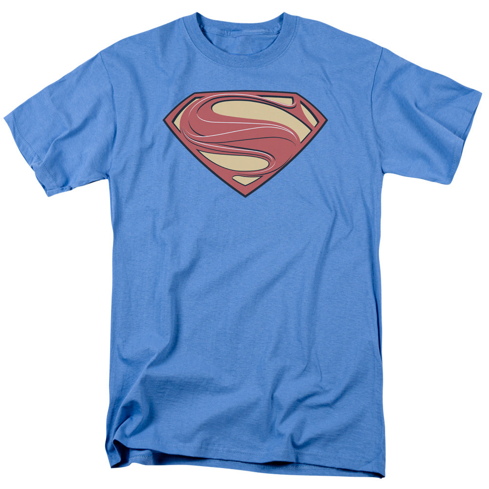 DC Comics Superman Man Of Steel New Solid Shield Adult Unisex T-Shirt Blue