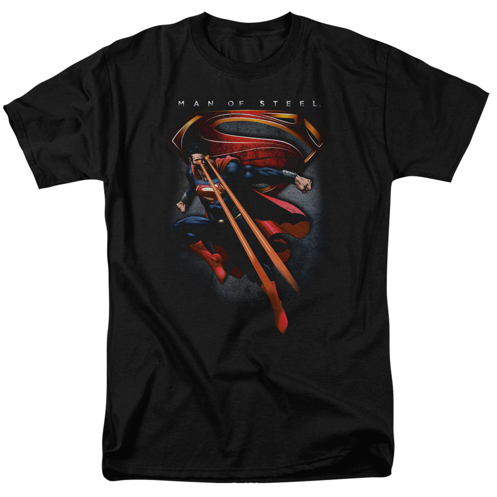 DC Comics Superman Man Of Steel Symbolic Superman Adult Unisex T-Shirt Black