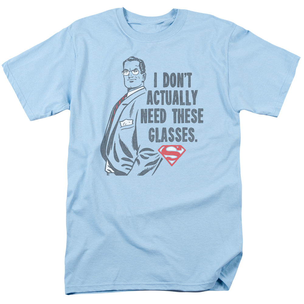DC Comics - Superman - Dont Need Glasses - Adult Unisex T-Shirt - Blue