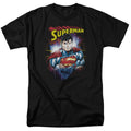 DC Comics - Superman - Glam - Adult Unisex Short Sleeve T-Shirt - Black