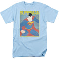 DC Comics - Superman - Simple Poster - Adult Unisex Short Sleeve T-Shirt - Blue