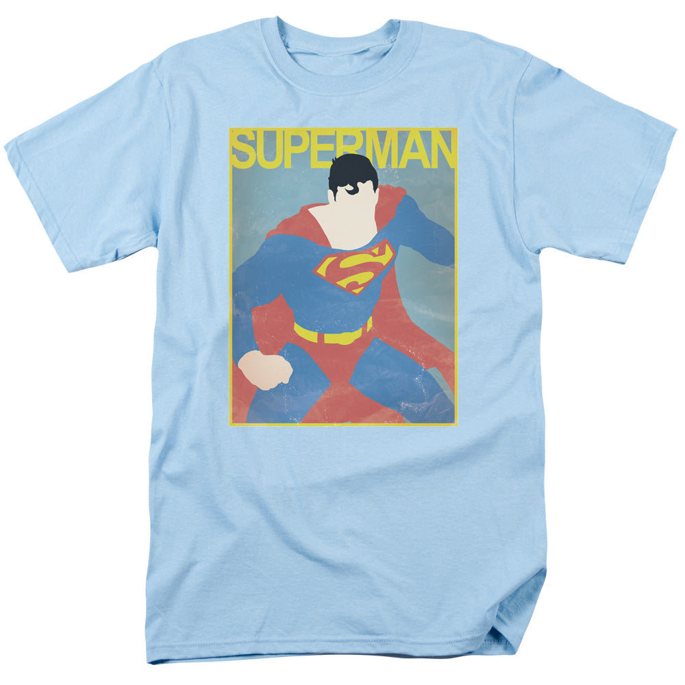 DC Comics - Superman - Simple Poster - Adult Unisex Short Sleeve T-Shirt - Blue