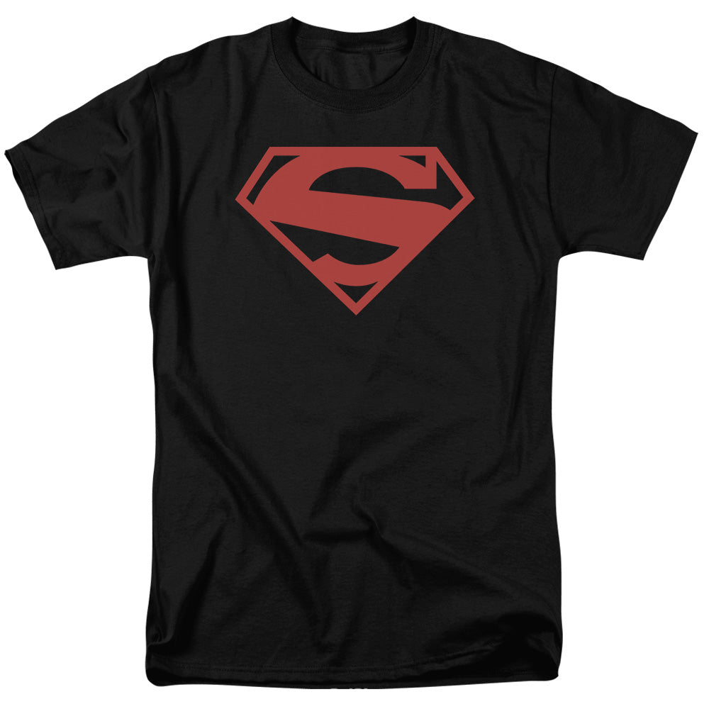 DC Comics - Superman - 52 Red Block - Adult Unisex Short Sleeve T-Shirt - Black