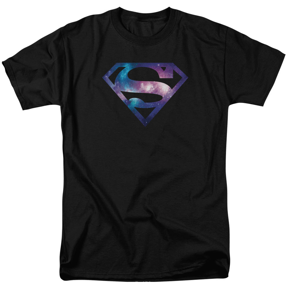DC Comics - Superman - Galaxy Shield - Adult Unisex Short Sleeve T-Shirt - Black
