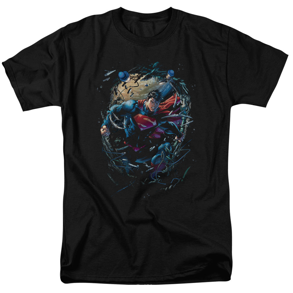 DC Comics - Superman - Breaking Space - Adult Unisex T-Shirt - Black
