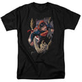 DC Comics - Superman - Orbit - Adult Unisex Short Sleeve T-Shirt - Black