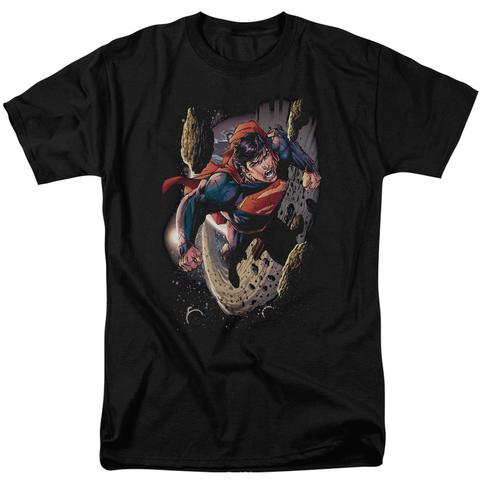 DC Comics - Superman - Orbit - Adult Unisex Short Sleeve T-Shirt - Black