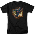 DC Comics - Superman - Blasting Through - Adult Unisex T-Shirt - Black