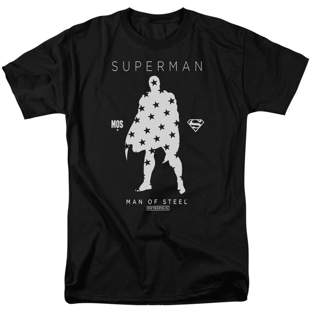 DC Comics - Superman - Star Silhouette - Adult Unisex T-Shirt - Black