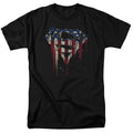 DC Comics - Superman - Bleeding Shield - Adult Unisex T-Shirt - Black