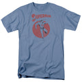 DC Comics - Superman - Vintage Sphere - Adult Unisex Short Sleeve T-Shirt - Blue