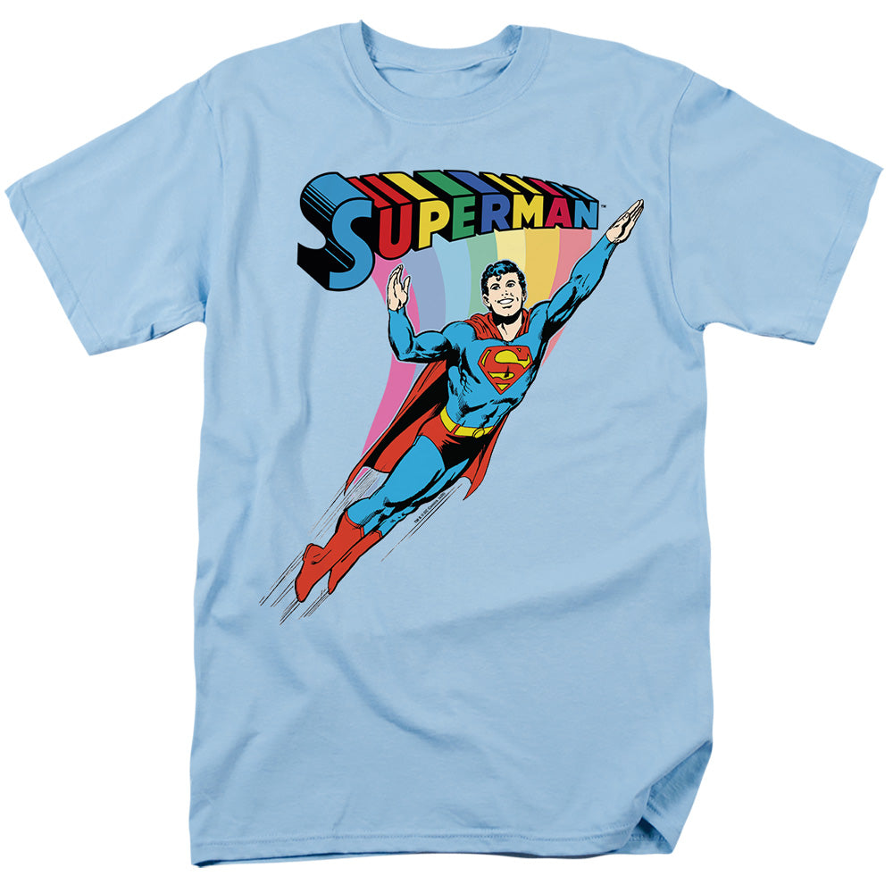 DC Comics - Superman - Retro Colorful Pride - Adult Unisex T-Shirt - White
