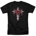 DC Comics - Superman - Gothic Steel Logo - Adult Unisex T-Shirt - Black