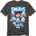 The Smurfs - Group Shot - Adult Unisex Short Sleeve T-Shirt - Gray