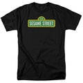 Sesame Street - Logo - Adult Unisex Short Sleeve T-Shirt - Black